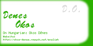 denes okos business card